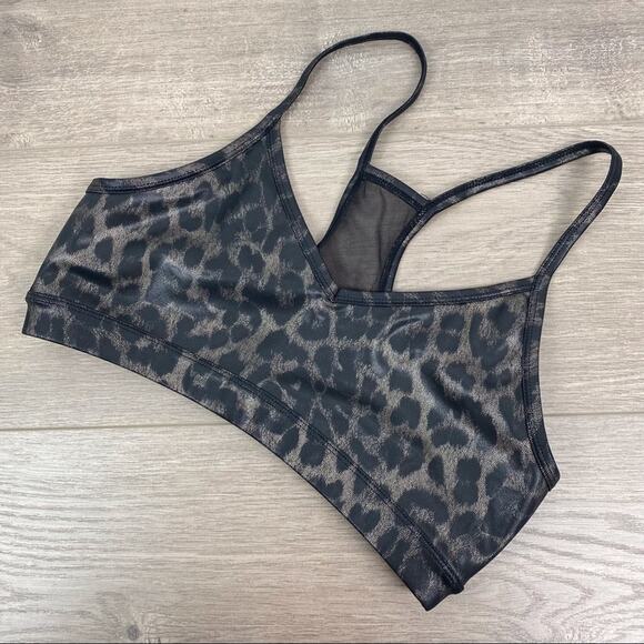 Good American The Barely There Leopard Print Bralette Sz.2(M) - Picture 4 of 11